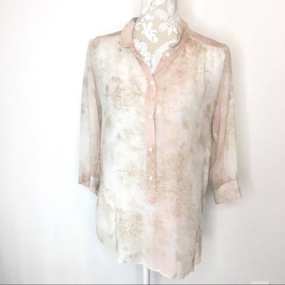 Wilfred Tops - Wilfred Silk Blouse Watercolor Honey Comb SM 322